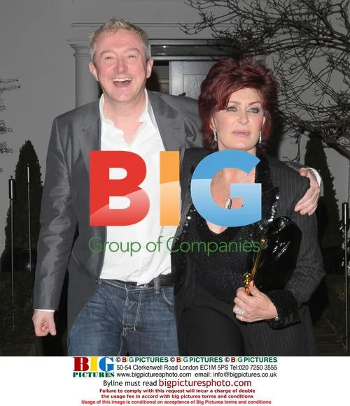 Louis Walsh and Sharon Osbourne at Matthew Freud's Christmas Party