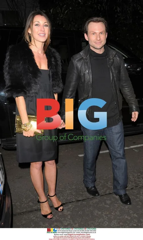Christian Slater at Matthew Freud's Christmas Party