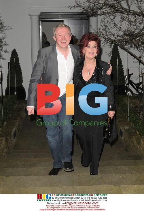 Louis Walsh and Sharon Osbourne at Matthew Freud's Christmas Party