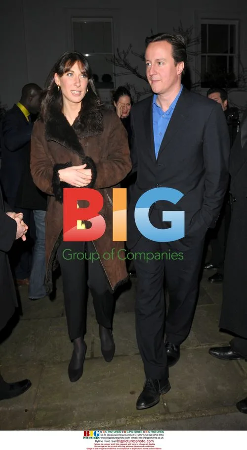 Tory leader David Cameron attends Freud's Christmas party