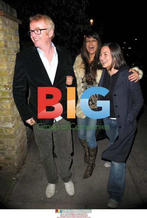 Chris Evans and Wife Natasha at Matthew Freud Christmas Party