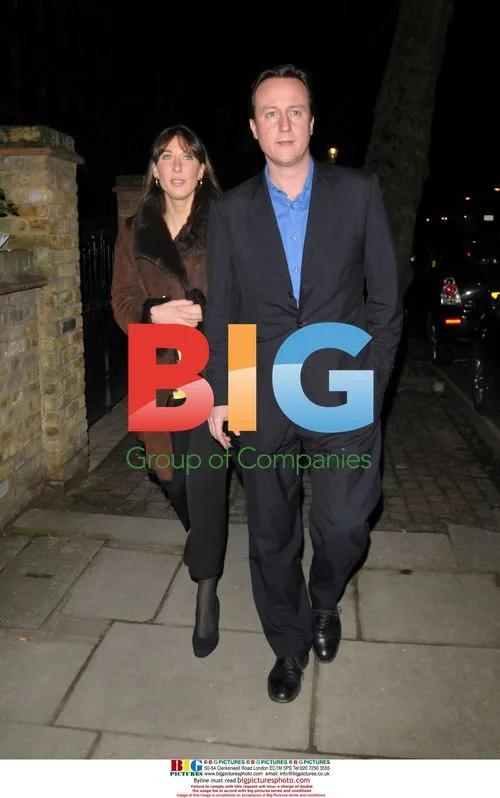 David Cameron and wife attend Christmas party