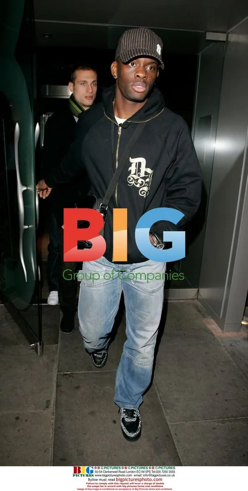 Louis Saha arrives for Manchester United Christmas Party