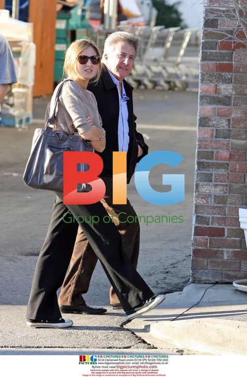 Dustin Hoffman and Daughter Rebecca on Montana Ave