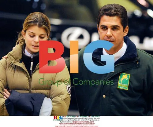 Athina Onassis and Cayetano Martinez at Larin Horse Contest