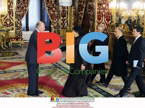 King and Queen of Spain Host Libyan Leader