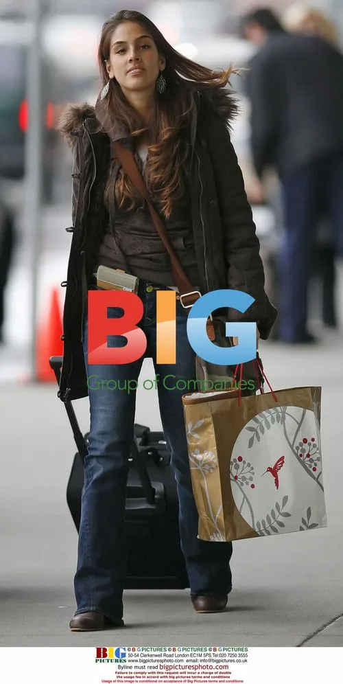 Actress Sandra Echeverria at Vancouver Airport