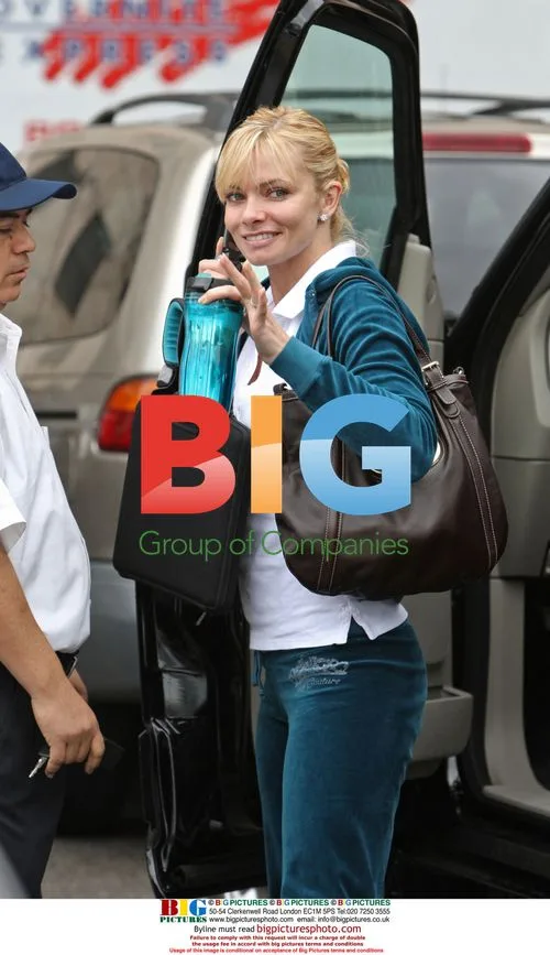 Jaime Pressly Heads to Work on Her Fashion Line