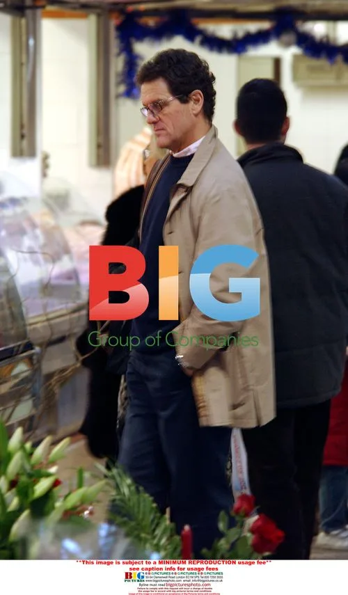 Fabio Capello at Marbella food market