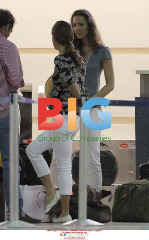 Kate Middleton Boards Flight Back to UK