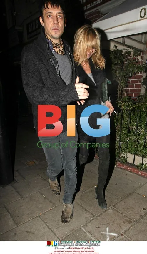 Kate Moss leaves Sienna Miller's home