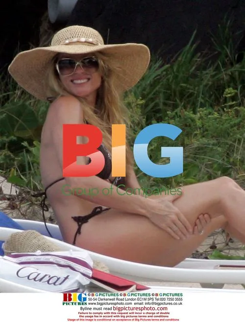 Nicollette Sheridan and Michael Bolton on Flamands Beach