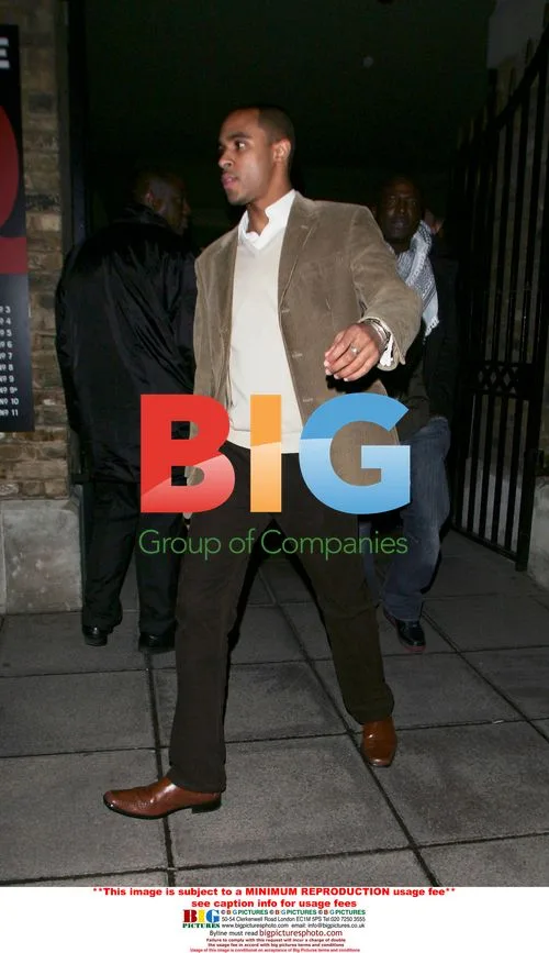 Michael Harvey at Alesha Dixon's party