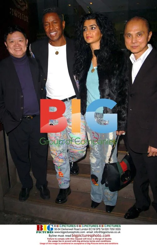 Jermaine Jackson and Jimmy Choo Dine in London
