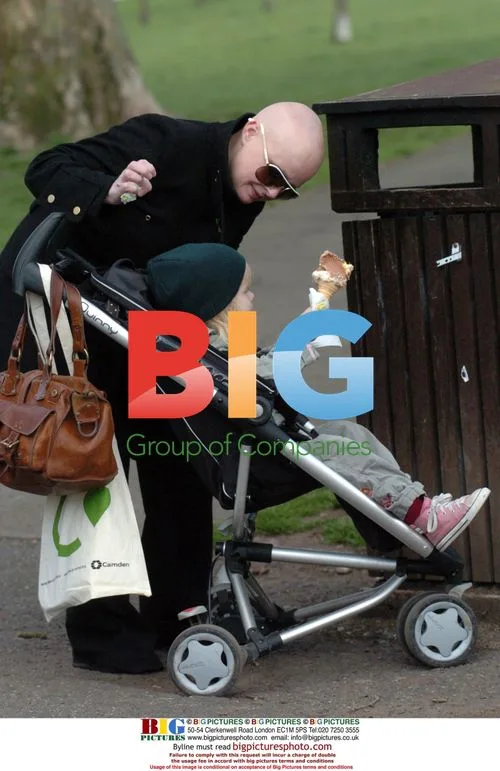 Gail Porter out for a walk with daughter