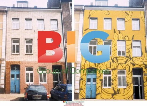 Duisburg man commissions artist to paint house in bananas