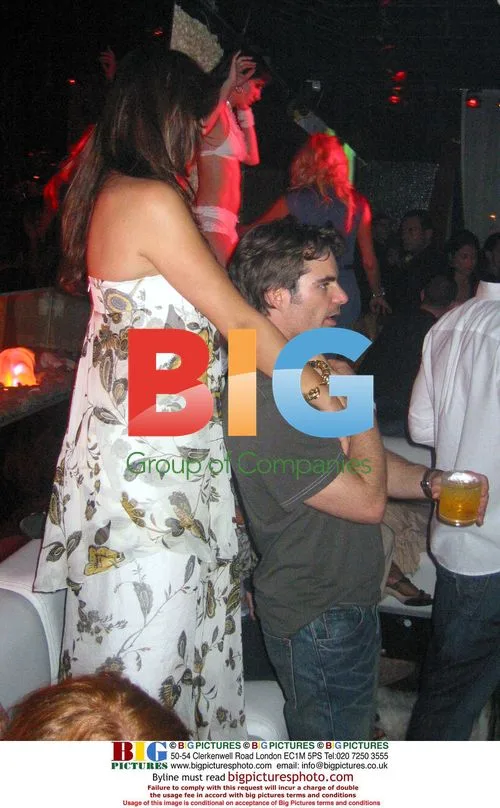 Jeff Gordon and Ingrid Vandebosch at Party