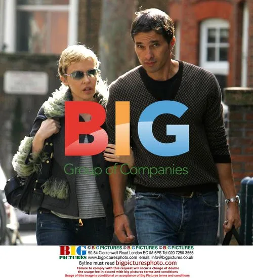 Kylie Minogue and Oliver Martinez in London