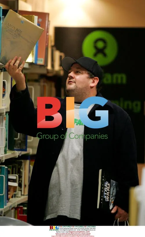 Comedian Jonny Vegas Shops For Books