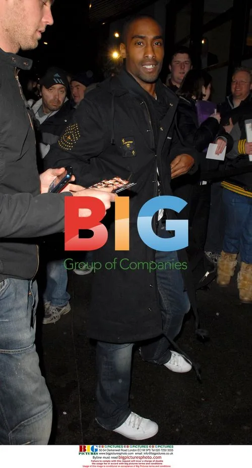 Singer Simon Webbe at Music and Lyrics after-party
