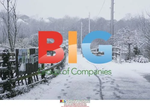 Heavy snow in Cardiff, UK