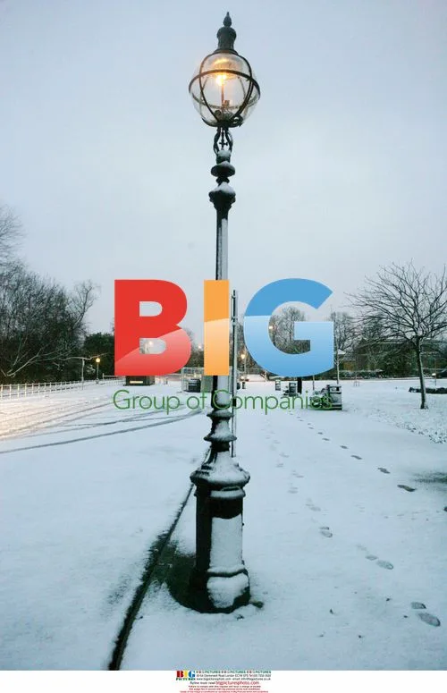 Heavy Snow in Westminster, London