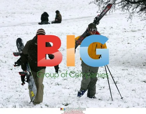 Heavy Snow in London, England