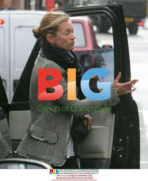 Kate Moss Visits London Studio