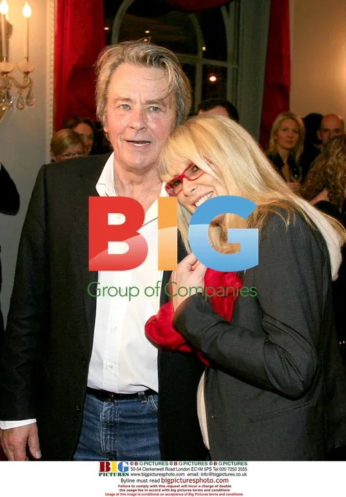 Alain Delon and Mireille Darc at Ifrad Gala