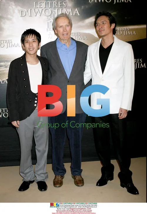 Kazunari Ninomiya, Clint Eastwood and Tsuyoshi Ihara at 'Letters D Iwo Jima' Photocall