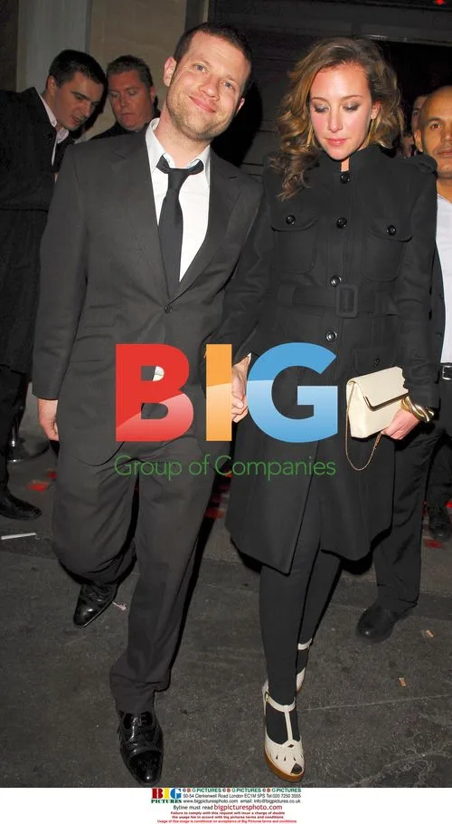 Dermot O'Leary and Girlfriend Dee Leaving Brits Afterparty