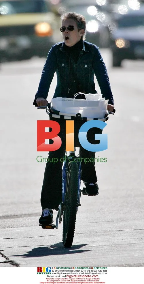 Actress Jamie Lee Curtis Bikes Around Town