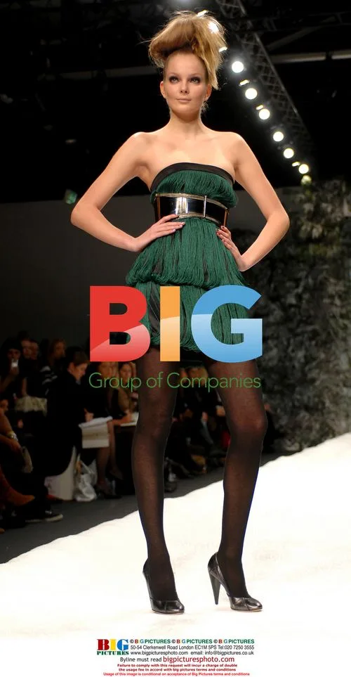 Model in Ashley Isham AW Collection at LFW