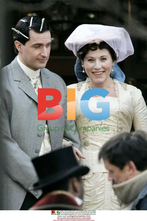Jessie Wallace on "Marie Lloyd" set