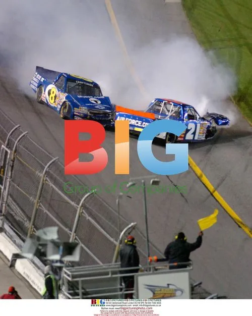 NASCAR Crash at Daytona Speedway