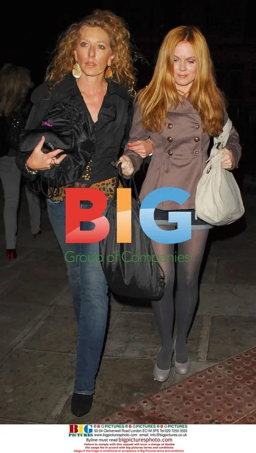 Geri Halliwell and Kelly Hoppen Leaving Scissor Sisters Charity Gig