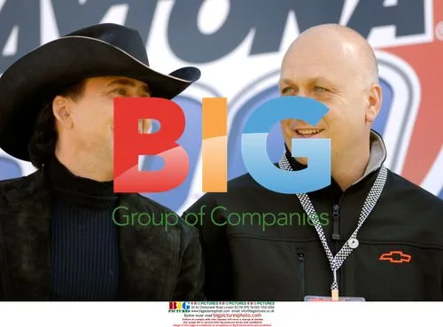 Nicholas Cage and Cal Ripken Jr. at Daytona 500