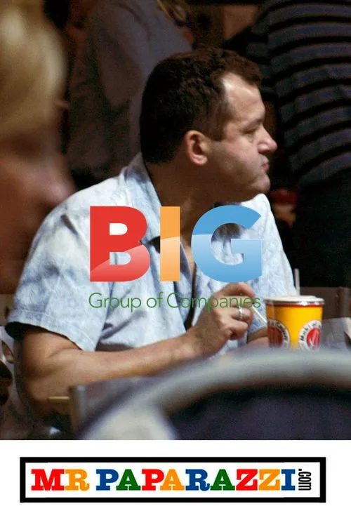Paul Burrell with Sons at Fast Food