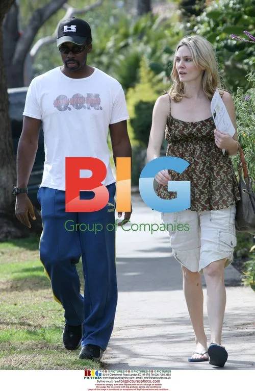 Lost Star Harold Perrineau and Wife on Walk