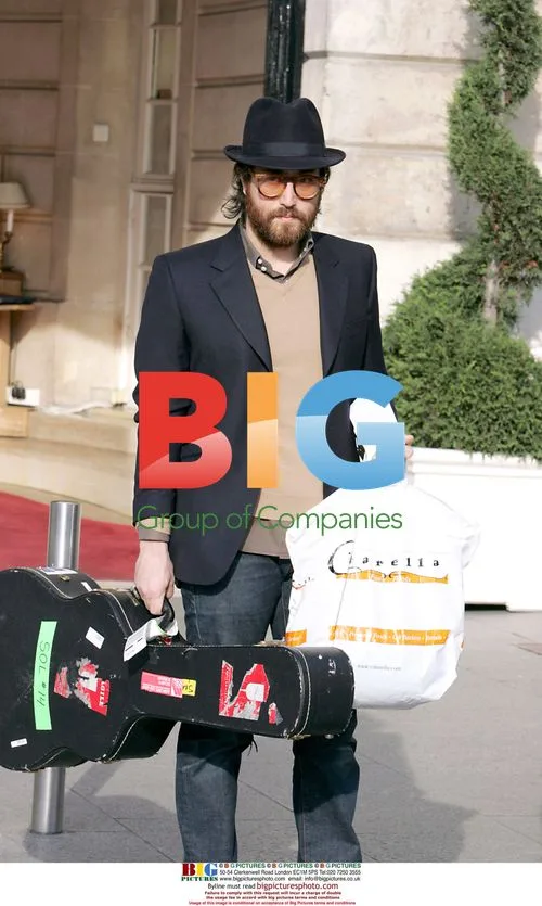 Sean Lennon outside Ritz Hotel in Paris