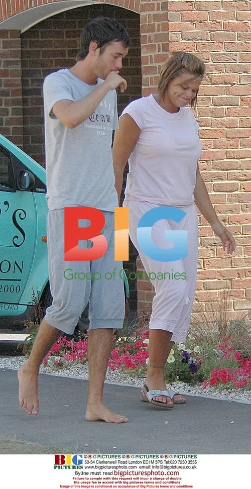 Jade Goody Boyfriend Outside Home