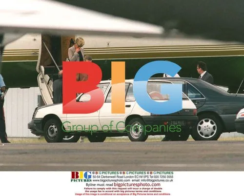 Princess Diana at Le Bourget Airport, Paris