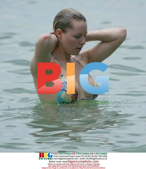 Abi Titmuss Sunbathing in Caribbean