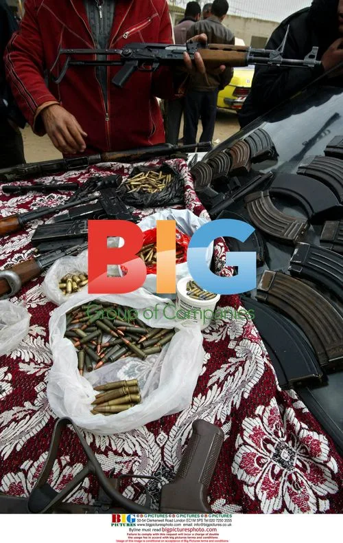 Palestinian Gun Trader in Gaza Market