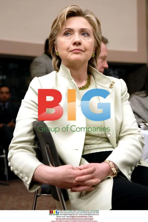 Sen. Hillary Rodham Clinton awaits luncheon