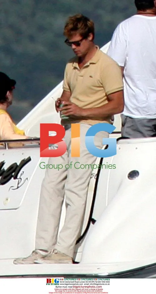 Brad Pitt Relaxes on Virgin Islands