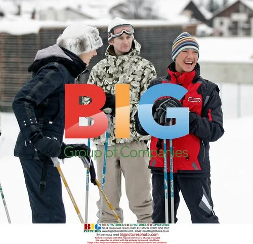 Frankie Dettori and Wife Skiing in Austria