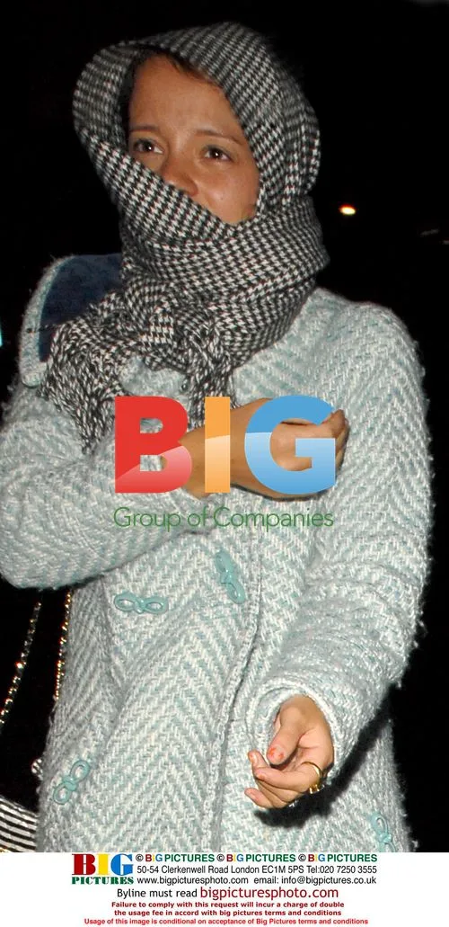 Lilly Allen Leaves Groucho Club with Friends