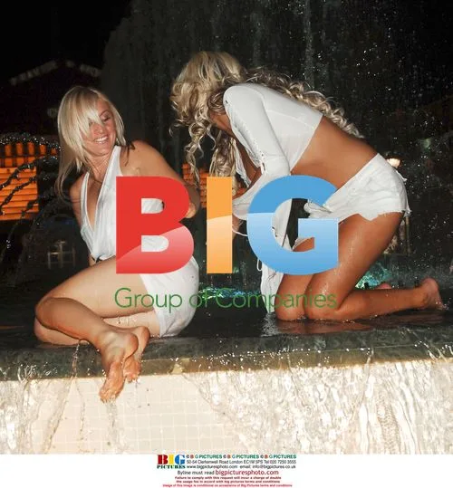 Glamour model Jay Nichols having fun with friend