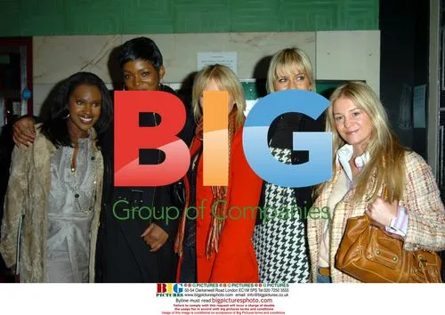 Kelle Bryan, Caroline Chikezie, Danielle Brent, Kate Lawler and Nicola Stapleton at Wicked Musical Opening